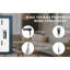 Miroir lumineux de salle de bain à DEL avec armoire à pharmacie 32 po x 24 po avec rangement encastré ou à surface 2 portes à intensité variable 3 couleurs réglables