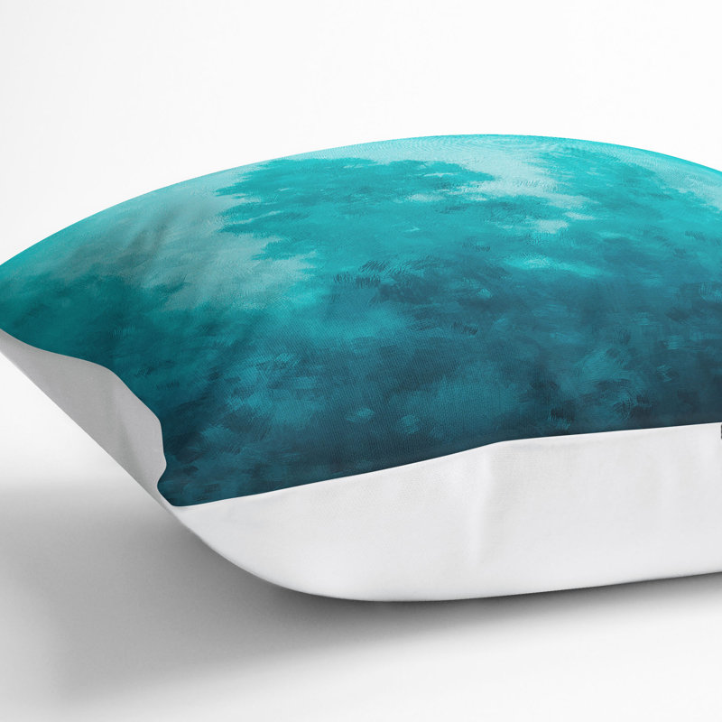 Abstract Square Cushion, 55cm H x 55cm W x 20cm D, White