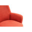Fauteuil pivotant orange avec coussin haute éponge - Base de meuble de salon en acier inoxydable doré