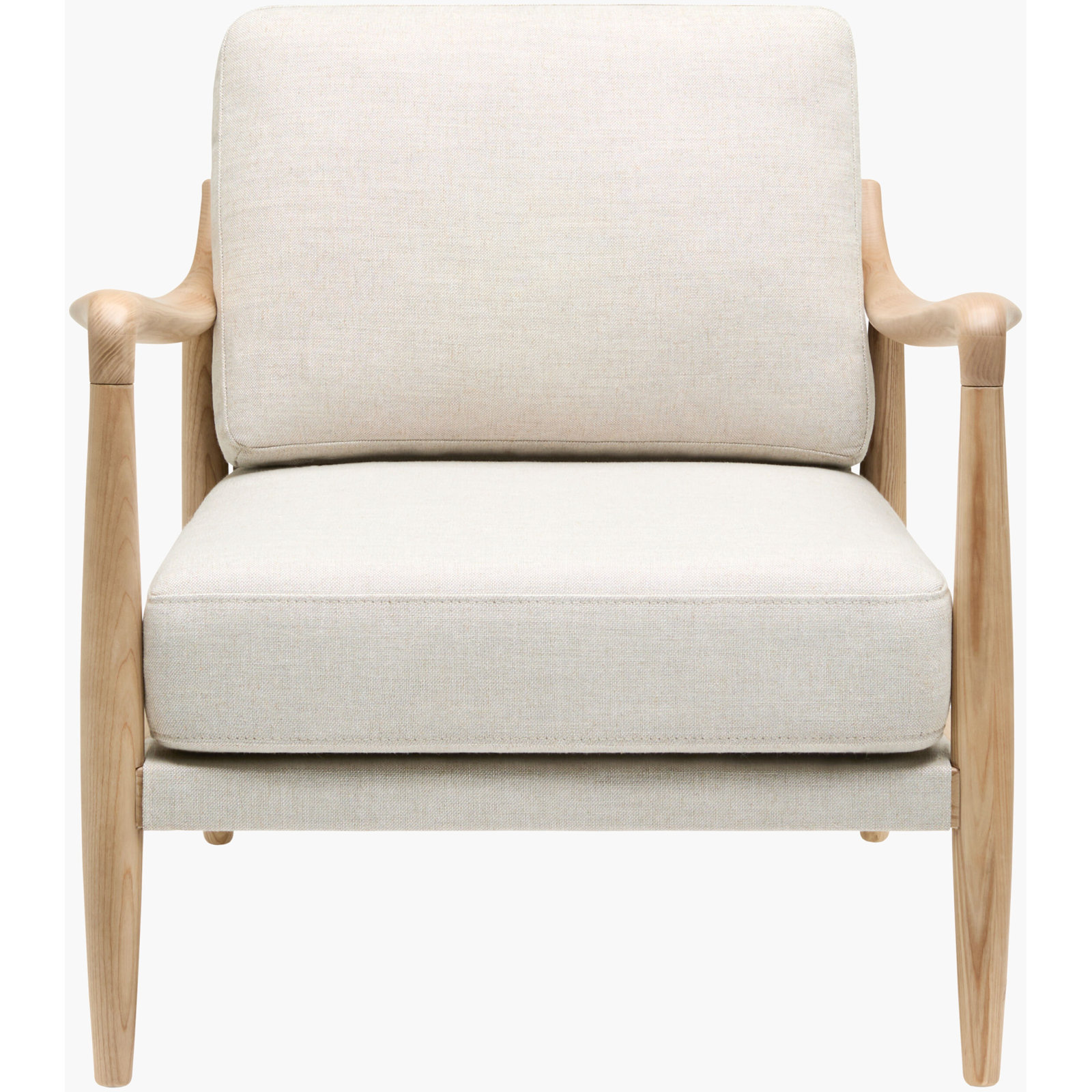 Gaviota Accent Chair, Becki Owens x Surya, Gray Linen Blend