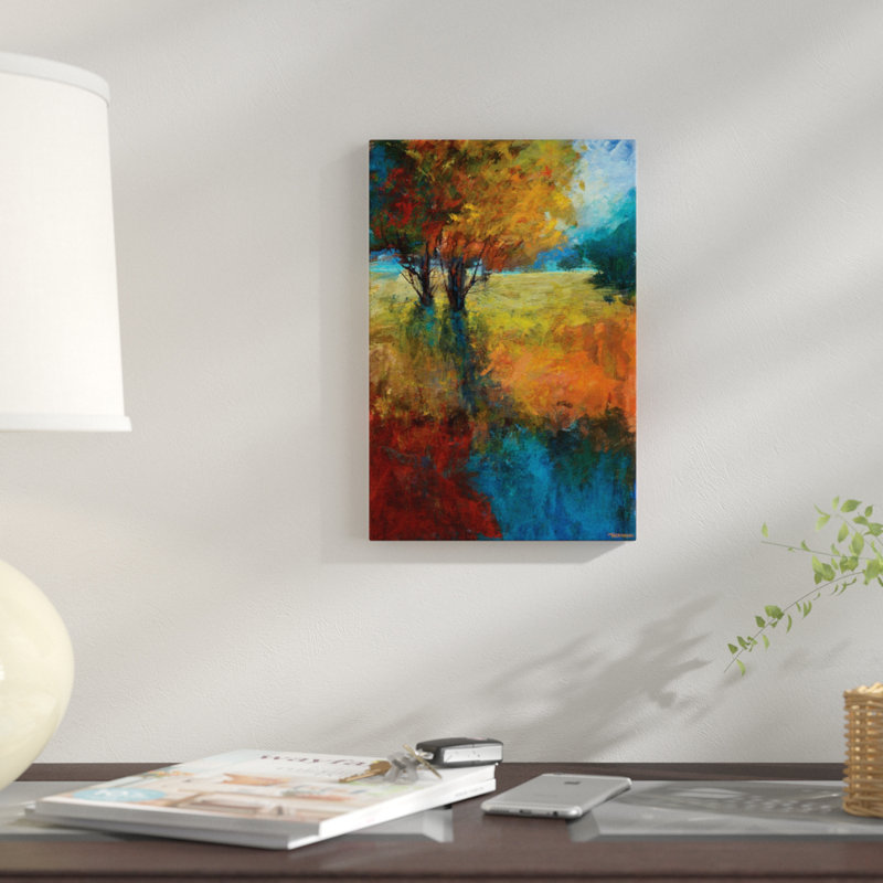 « automne song ii », impression sur toile, H 12 po x l 8 po x P 0,75 po, Toile tendue, Pas de tapis