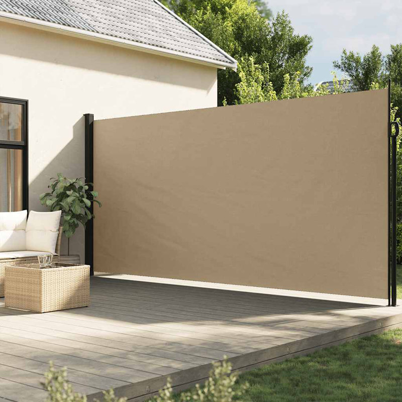 Auvent latéral rétractable Vidaxl, Beige, 86.6" x 236.2"