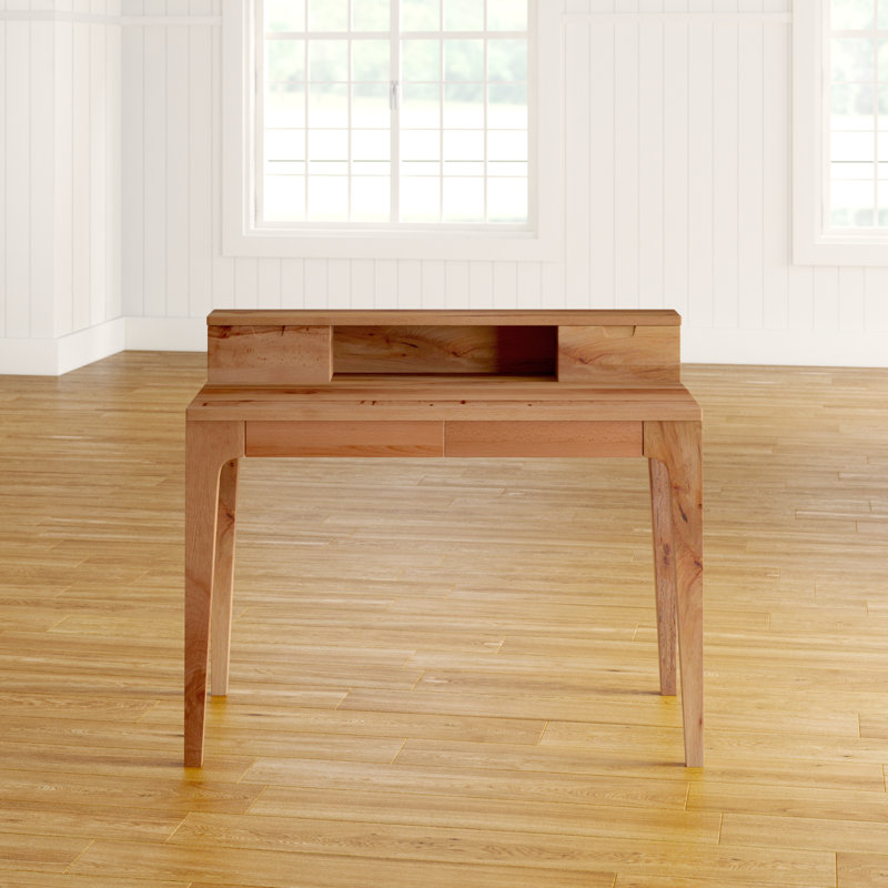Epernay Solid Wood Solid Wood Writing Desk, Beech Heartwood