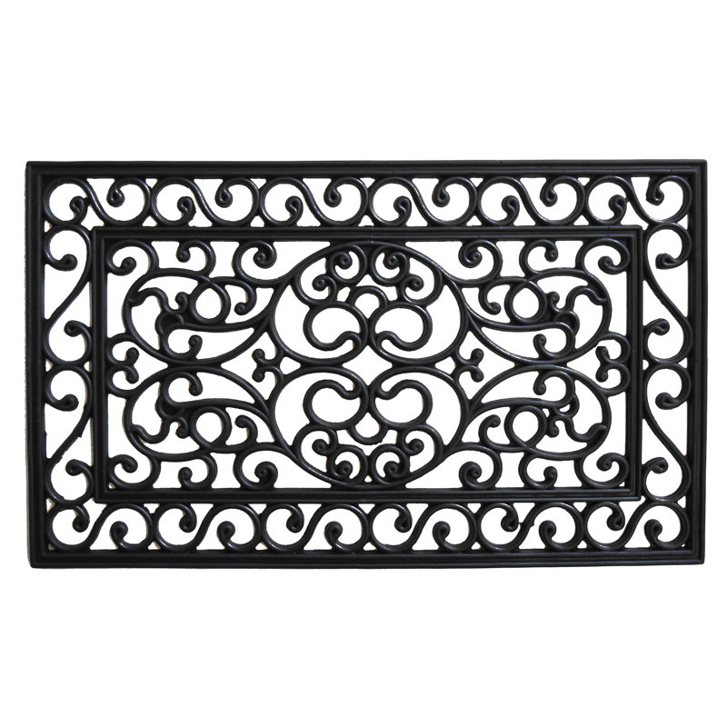 Krehbiel Non-Slip Outdoor Doormat, Rectangle 1'5" x 2'5"