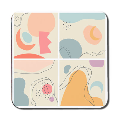 Square 6 Piece Coaster Set