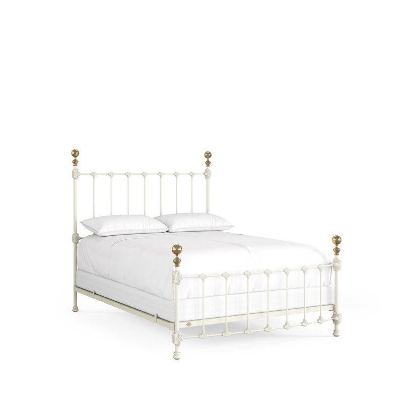 151 Palatial Bed | Complete Standard, Gloss Off-White, Queen
