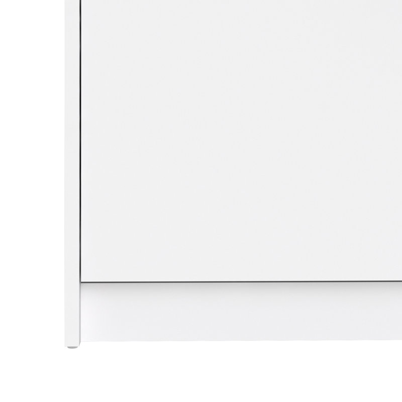 Aula 6 Pair Shoe Storage Cabinet, White