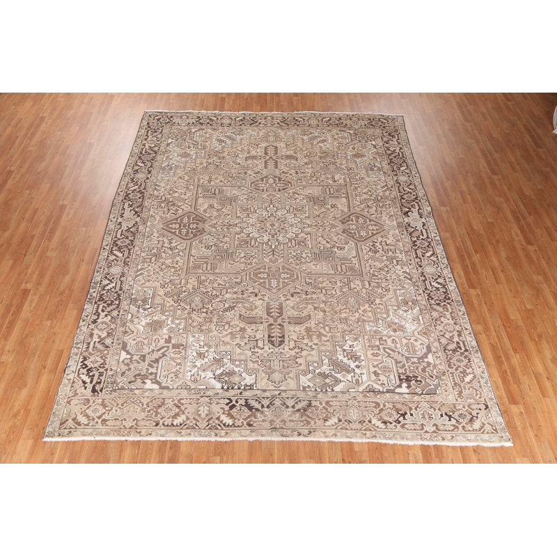 Tapis géométrique rétro 10 x 13
