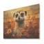 Suricate brun, prairie florale III - impression de suricate sur bois-478407188