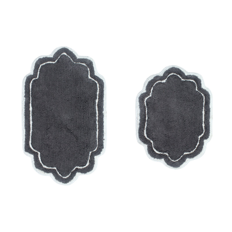 Tapis pour salle de bain Dobrinka, Gris foncé