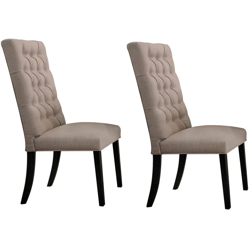Tweedy 20'' H Tufted Linen Upholstered Side Chair