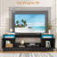 Meuble télé pour téléviseur de 75 po ou moins, meuble télé moderne avec armoire de rangement, console de télévision et centre de divertissement-347545403