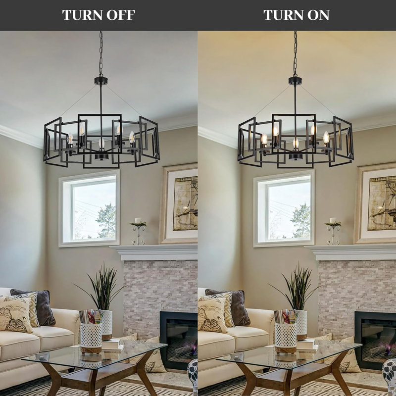 Black Geometric Pendant Light