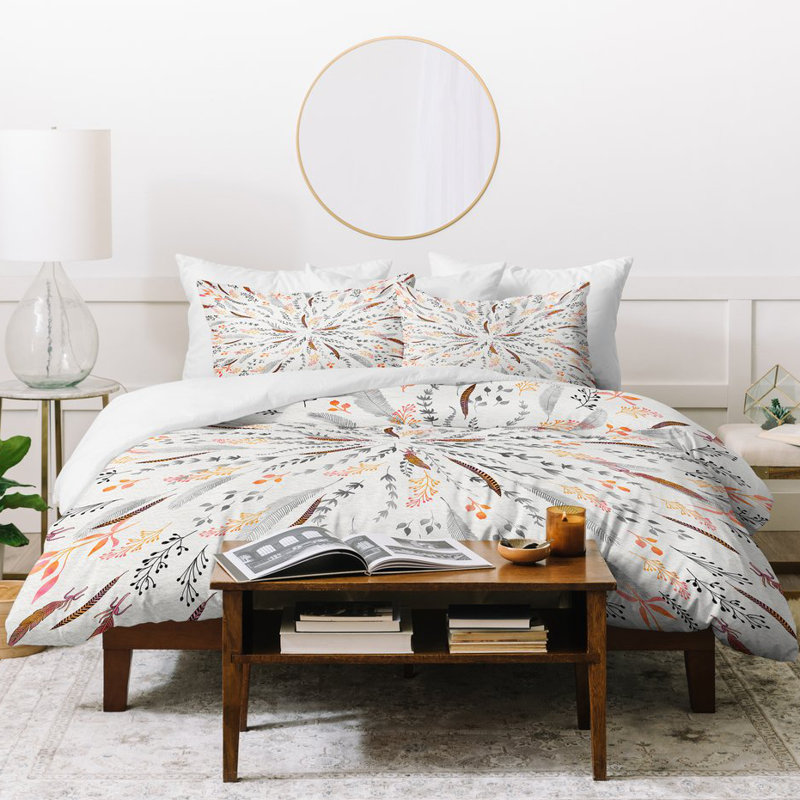Ensemble de housse de couette Feather Roll, Housse de couette pour lit simple, Pièce unique
