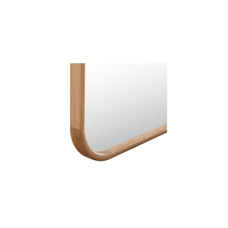 Kai Rectangle Floor Mirror, Oak Wood