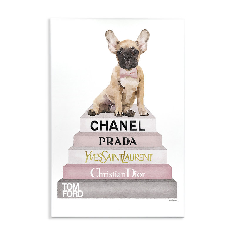 Bouledogue français haute couture - Publicité, H 19 po x l 13 po