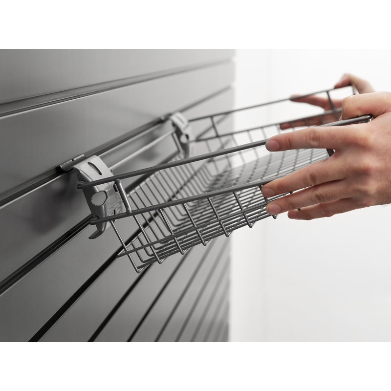 Silver 120 Sq. Ft. PVC Slatwall with 40-Piece Accessory Kit