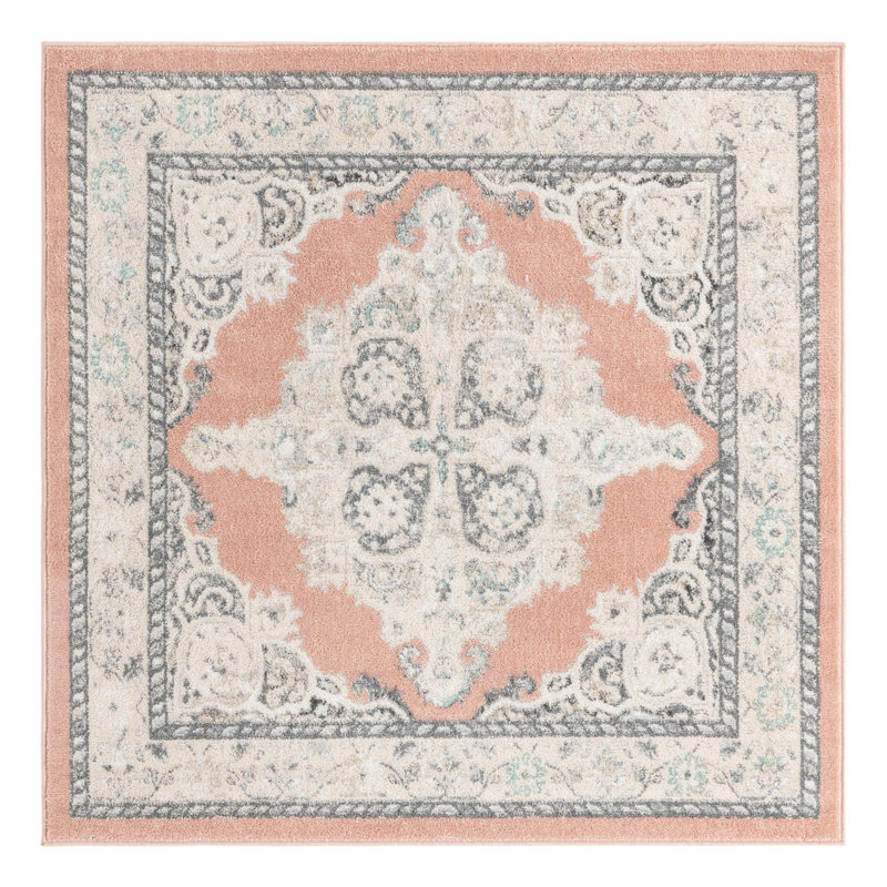 Saira Oriental Indoor Rug, Square 5'