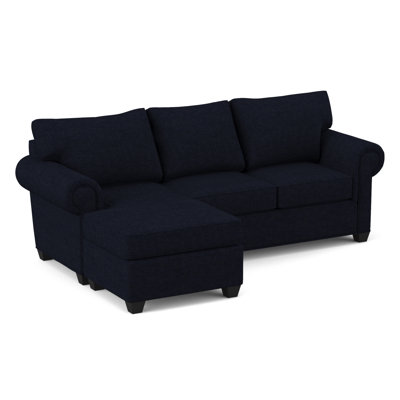 Charlotte 86" Wide Reversible Sofa & Chaise with Ottoman