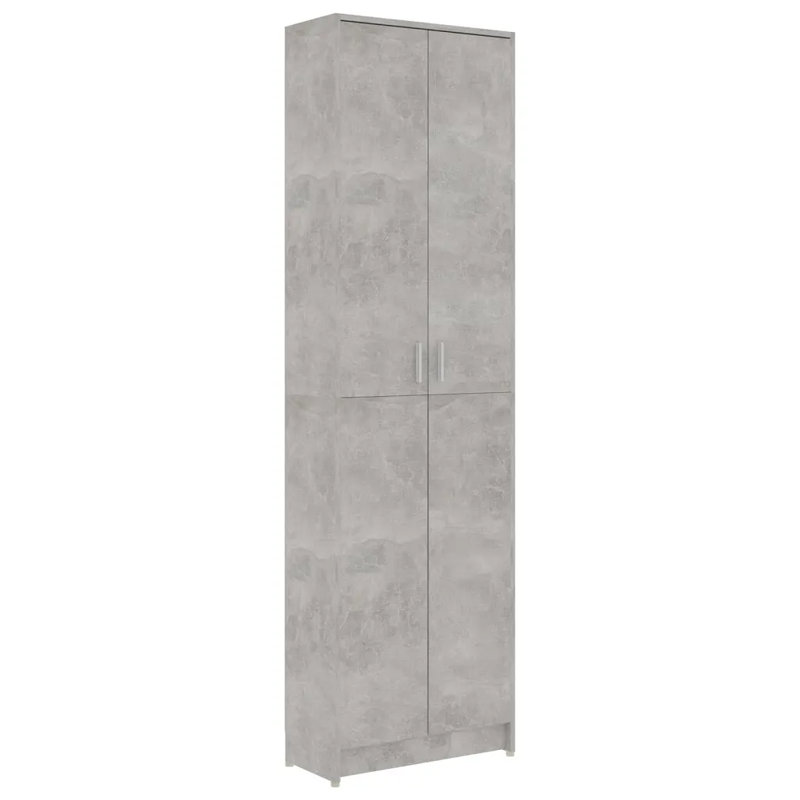Ignatius 2 Door Wardrobe, Concrete Grey