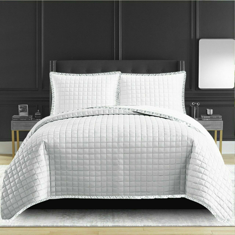 Abdulai Microfibre Bedspread, White