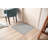 Nielsville Grey/White Machine Washable Non-Slip with Rubber Backing-1601040061