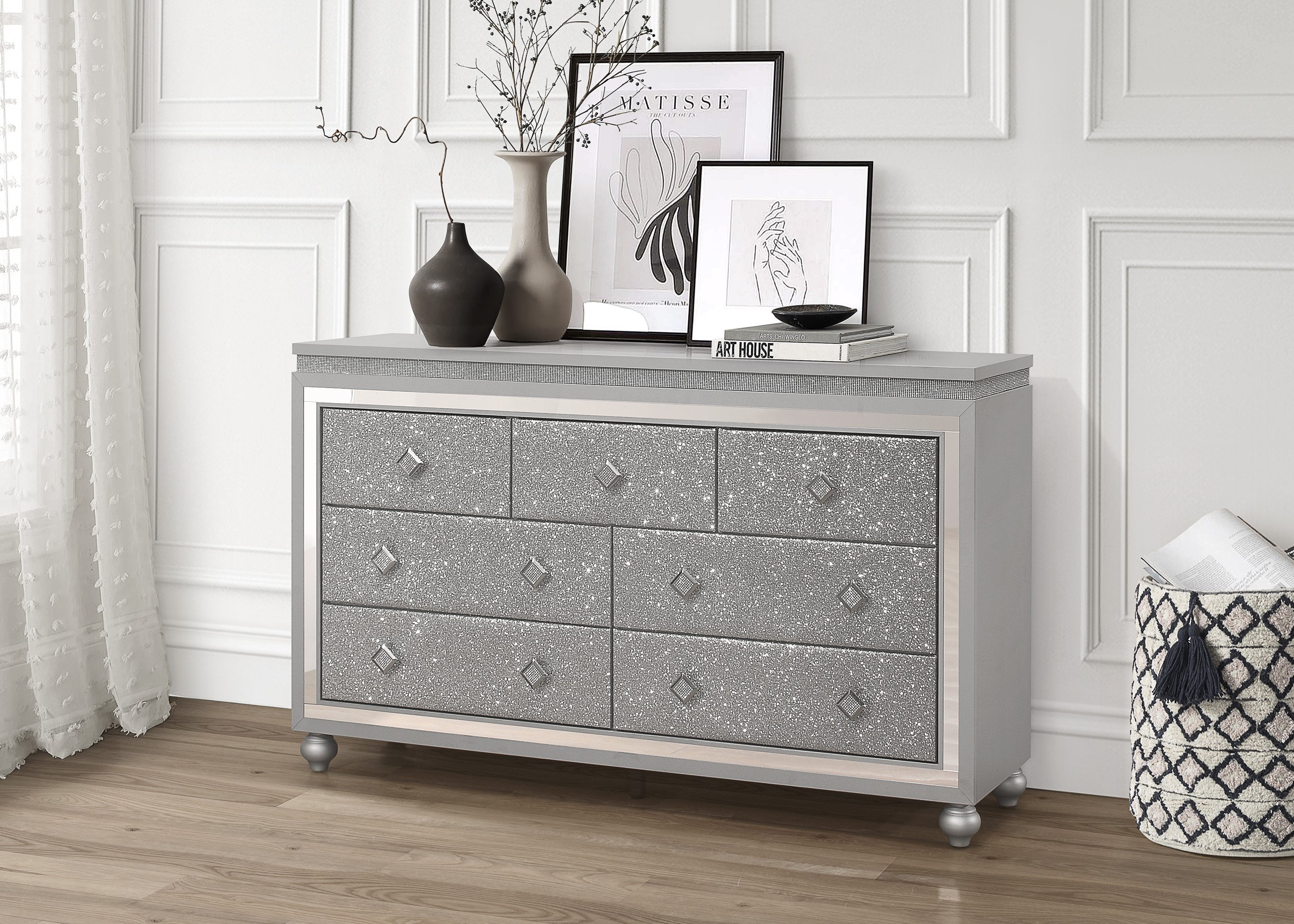 Willa Arlo Interiors Rethman 7 Drawer 58.5" W Double Dresser & Reviews |  Wayfair