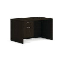 Hondah Solid Wood 70 Inch Modern Dual Sided Storage Executive Desk