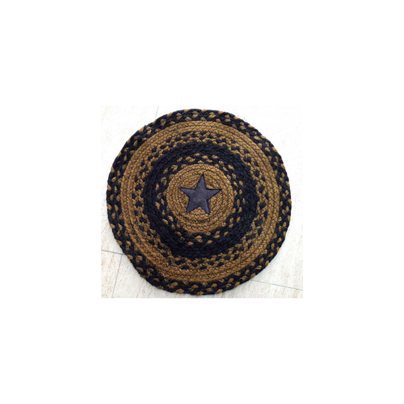 Coussin de coussin de chaise tressé, Noir
