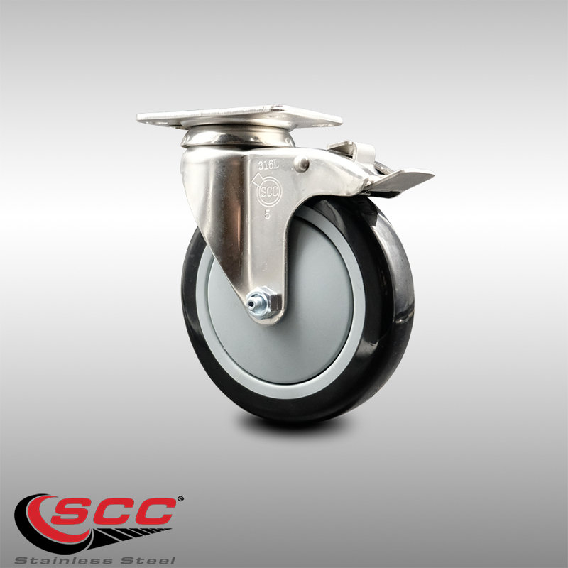 Polyurethane Casters, Black