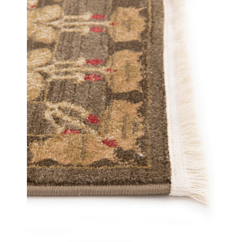 Moore Ikat Brown Area Rug, Runner 2' x 6'1"