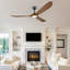 Ventilateur de plafond intelligent de 152 cm avec éclairage, pales en bois massif, moteur CC silencieux et écoénergétique, éclairage DEL à intensité variable 3CCT, ventilateur de plafond de style ferme moderne pour salon, salle à manger et espaces intérieurs-1819565492-1819565493