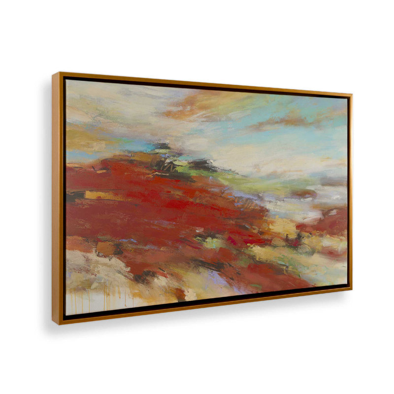 Reproduction d'art sur toile "Hope, sauter et sauter" par Janet Itsne, H 20 po x l 30 po, Doré