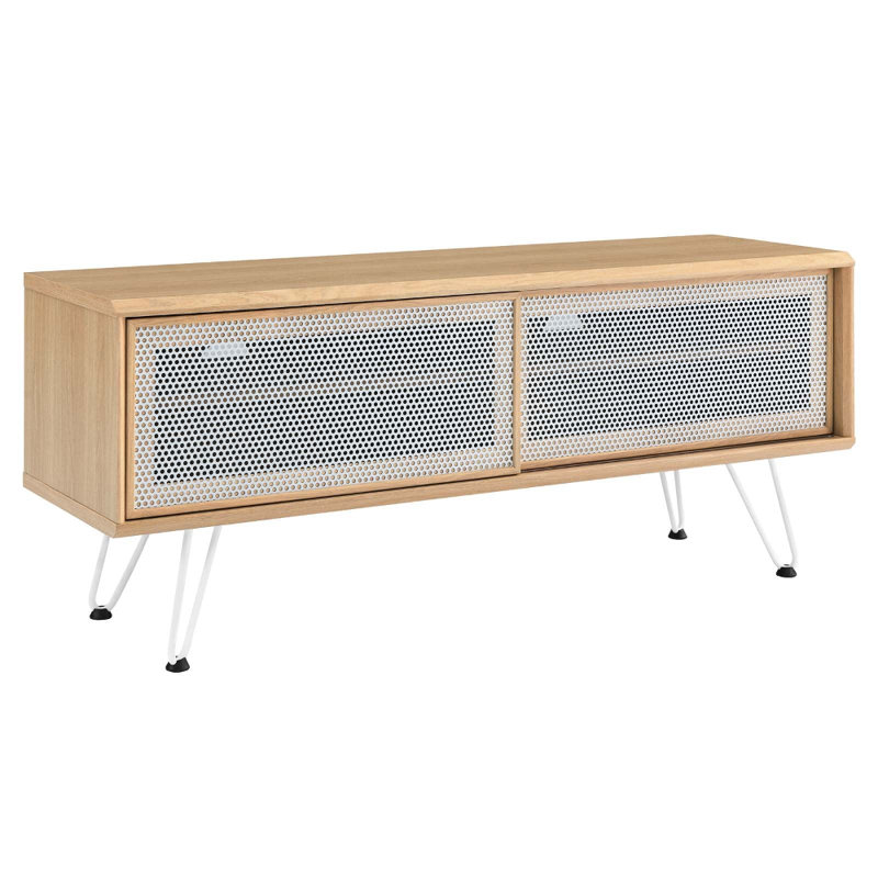 Modway Nomad 47" TV Stand, Oak/White