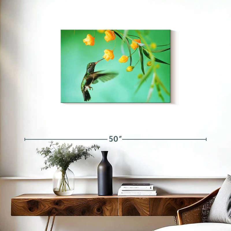 Thirsty Hummingbird, 20" H x 30" W