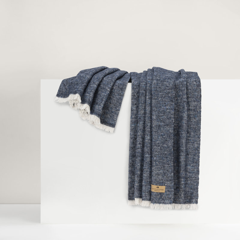 Navy Cinder Mist Throw, Navy