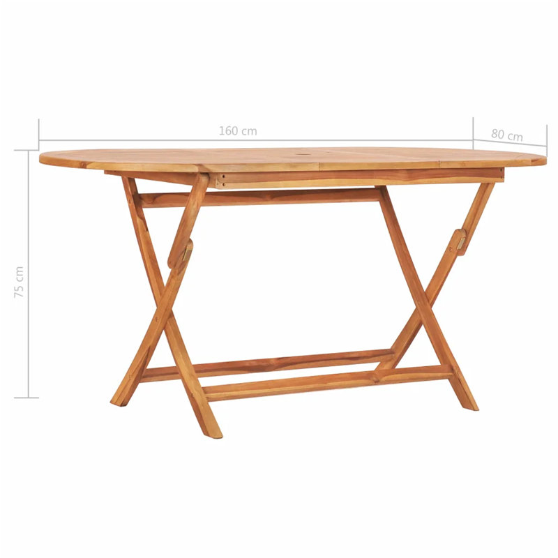 Lear Folding Teak Dining Table