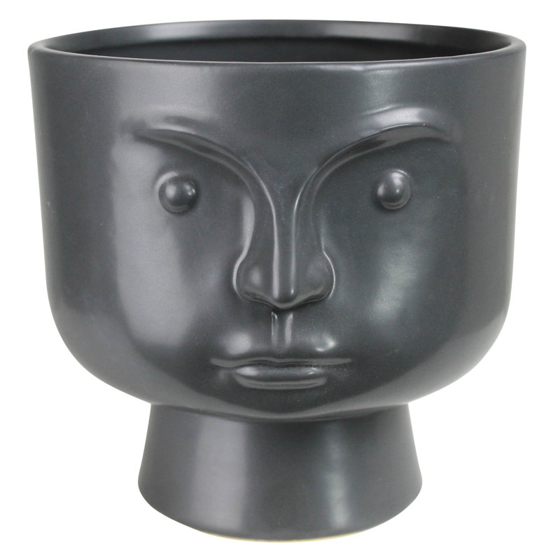 Face Cachepot, Noir