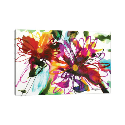 Floral Dance XVIII by Kathy Morton Stanion - Wrapped Canvas Painting