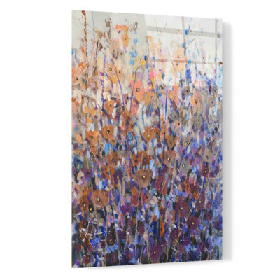 «Fall Wildflowers II» par Tim O'Toole, art mural en verre acrylique, 12 po x 16 po