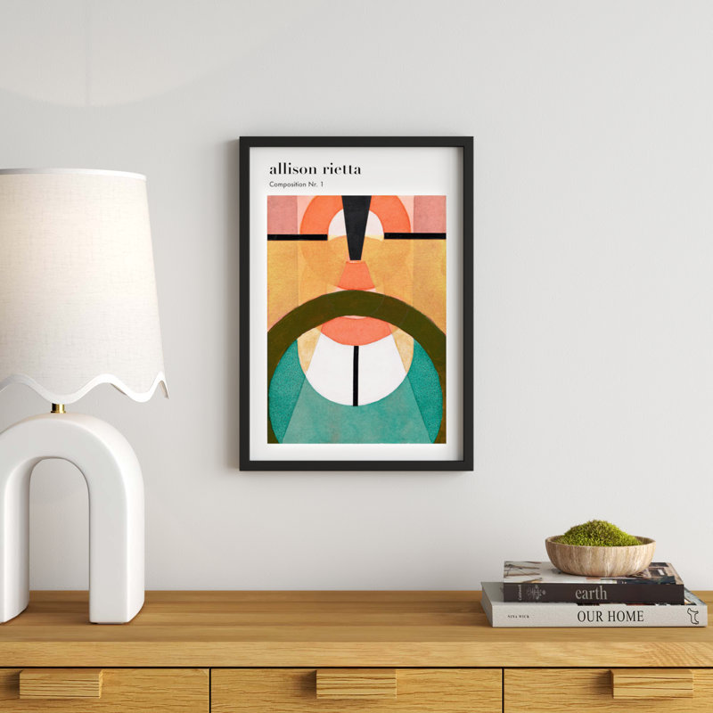 Composition Nr. 1 by Allison Rietta, Black Framed, 20" H x 14" W x 1.25" D