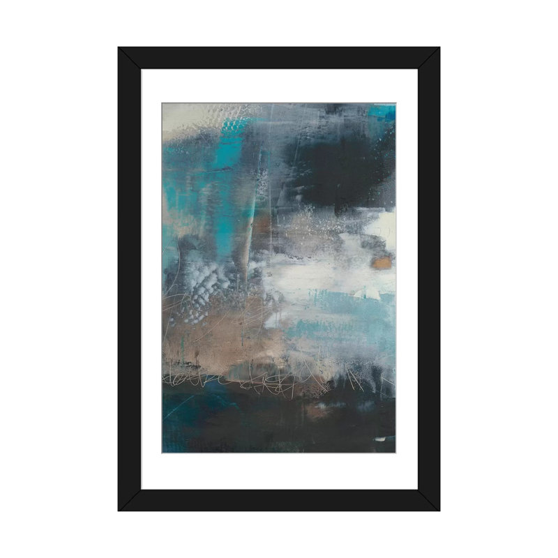 " Umbra I " by Sue Jachimiec, Black Framed Canvas, 24" H x 16" W x 1" D