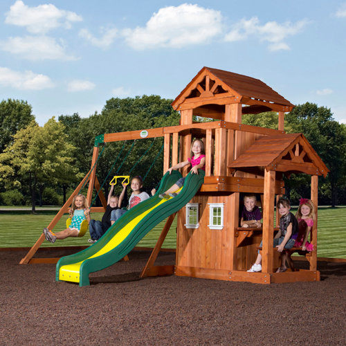 Backyard Discovery Tanglewood All Cedar Swing Set & Reviews 