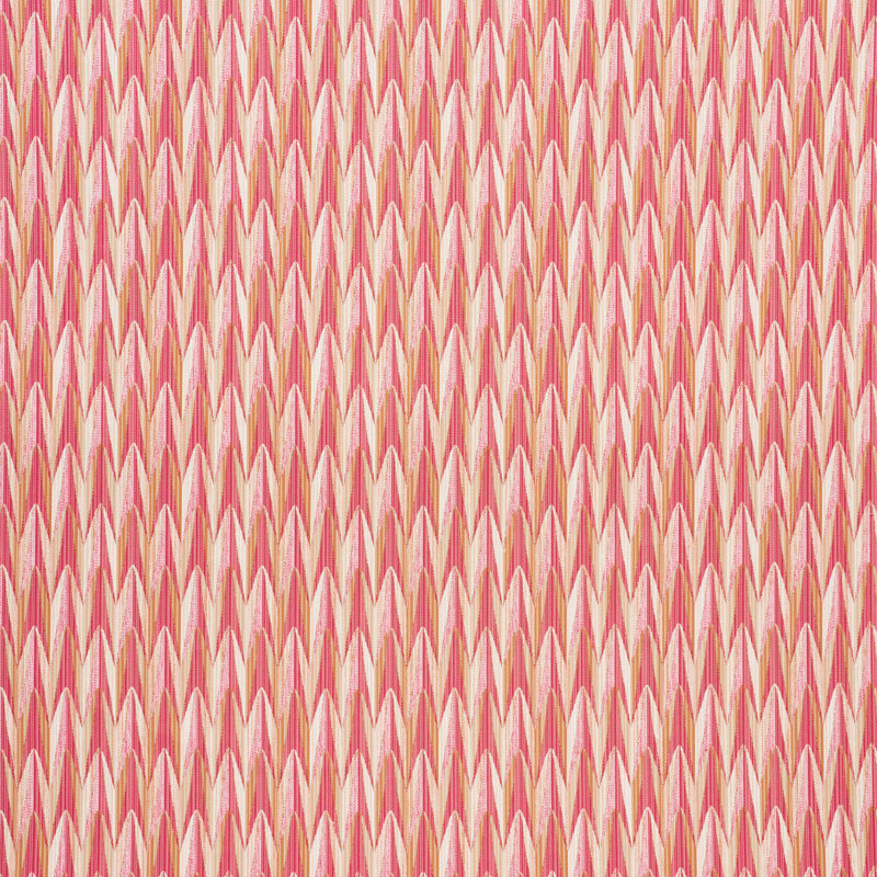 Verdant Indoor/Outdoor Fabric, Pink/Orange