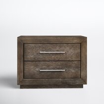 Rustic City 2 Drawer Nightstand - Sunset Trading