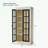 Tall Display Cabinet with Glass Doors and shelves-962608097
