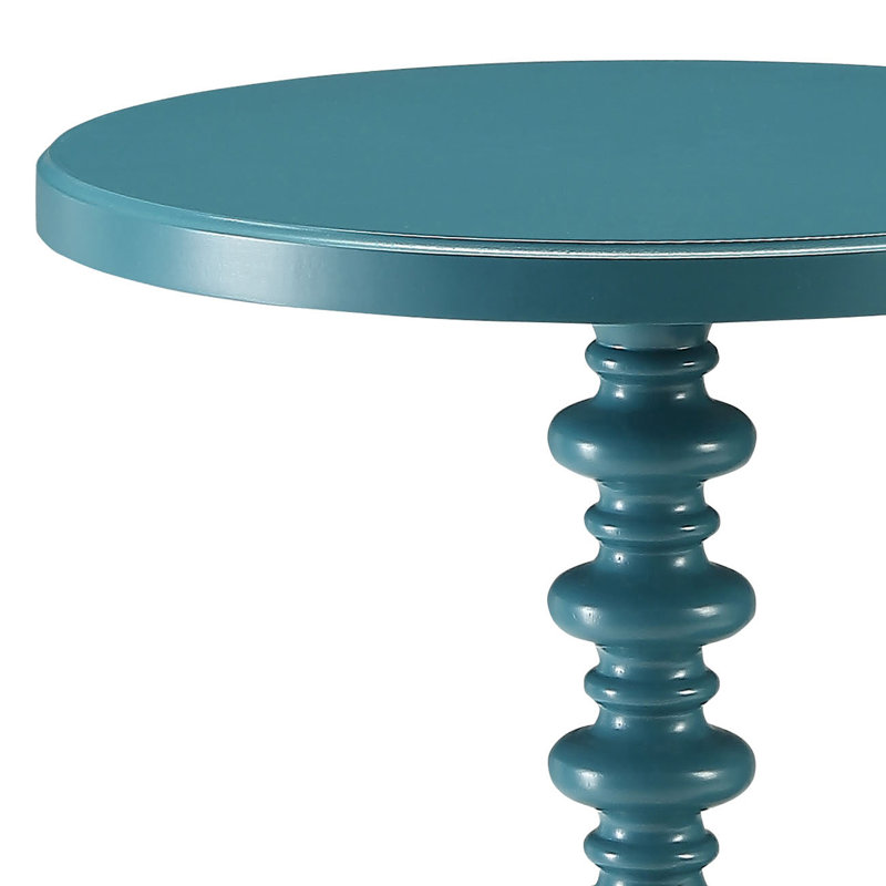 Table de bout ronde en bois, Sarcelle
