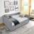 Daybed With Trundle Upholstered Tufted Sofa Bed-1619607590-1619607593