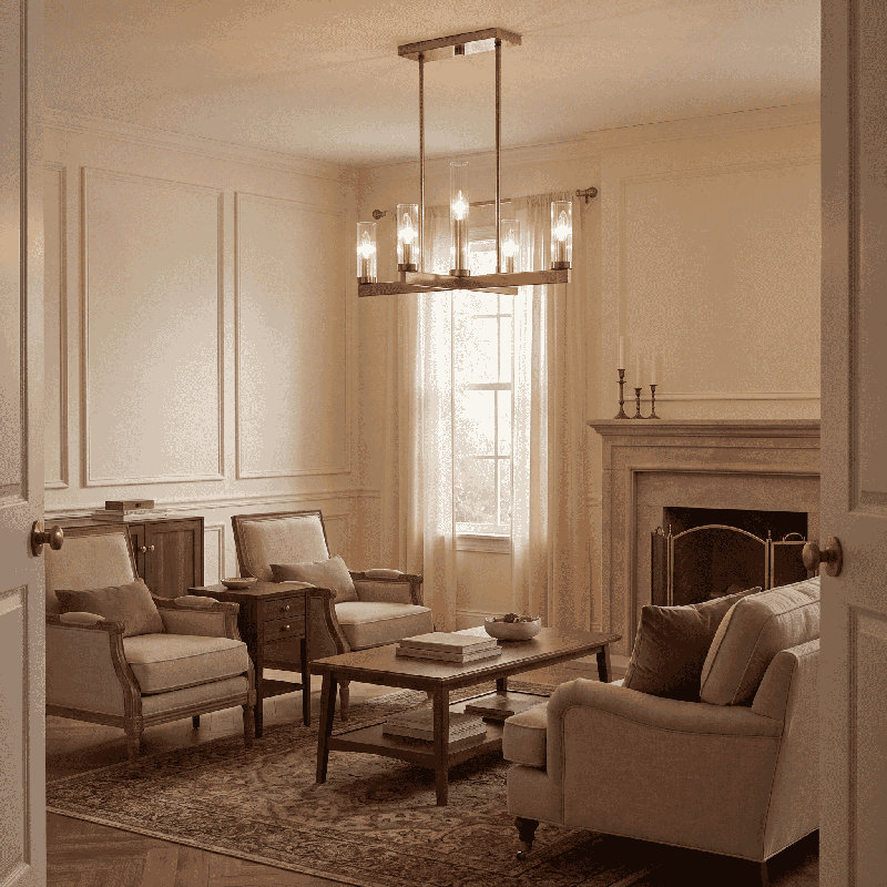 Lustre 9 lumières en laiton chaud Savina House Carina, H 15,25 po x l 37,75 po x P 37,75 po, 9 lumières