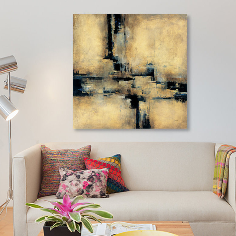 « trésors ii », impression sur toile, H 12 po x l 12 po x P 0,75 po, Toile tendue, Pas de tapis
